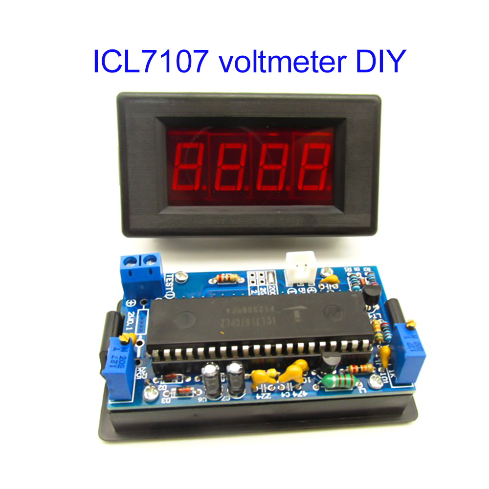 Diy Electronics Project Kit - ICL7107 Voltmeter DIY Kit Onderdelen DC