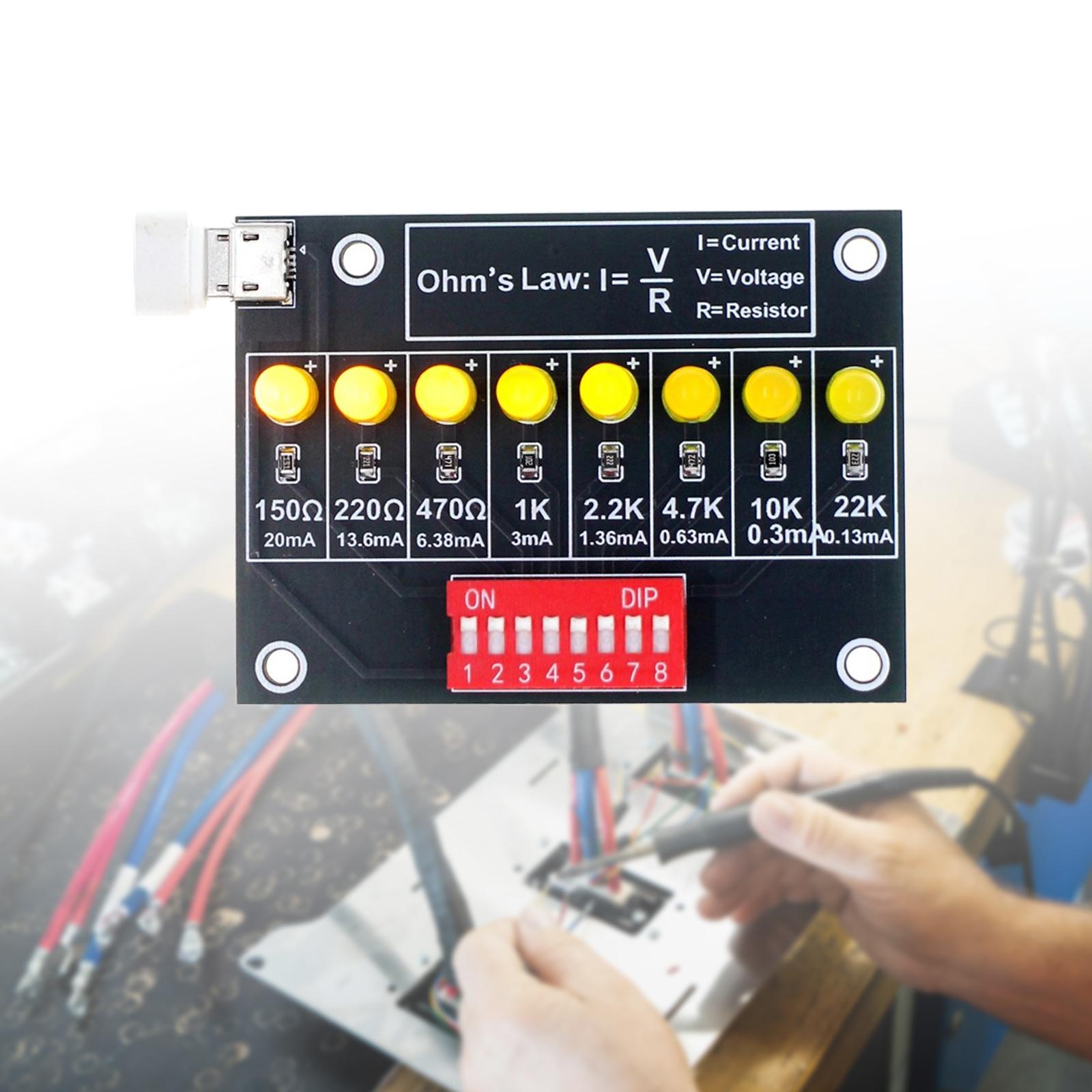 Diy Electronics Lab - DIY Soldeerpraktijkset Ohm's Wet Leerbord Metaal