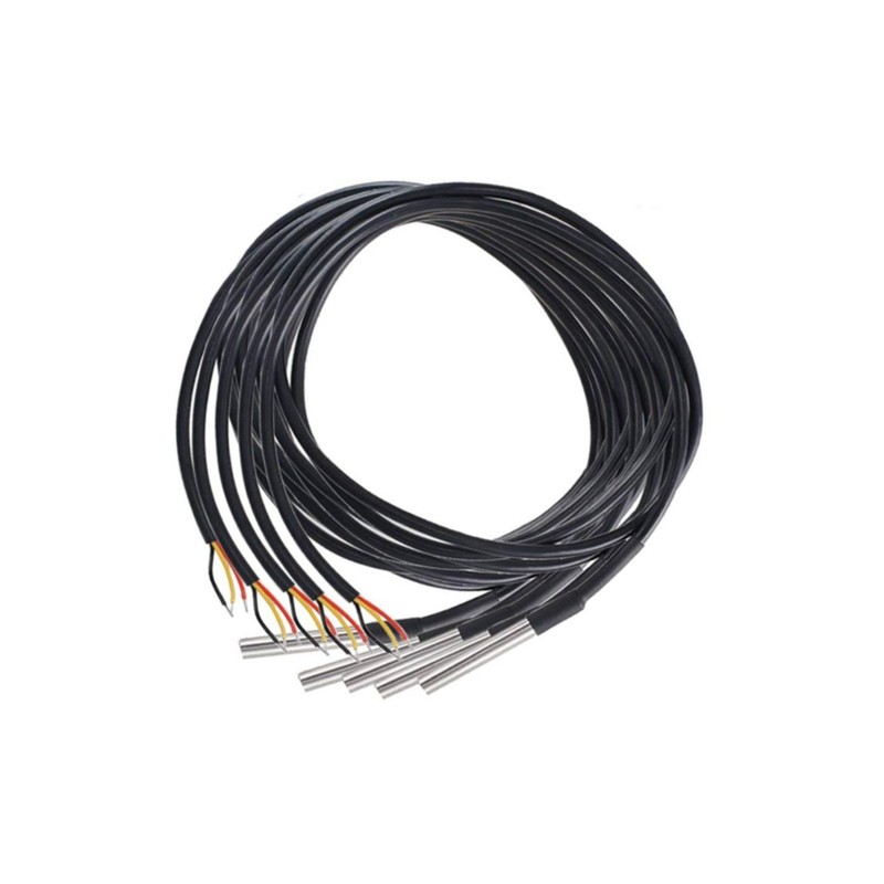 Ds18B20 Temperature Sensor - ABRU-DS18B20 1M digitale temperatuursensorsonde - roestvrijstalen