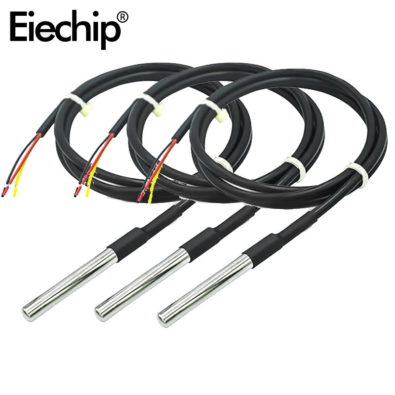 Ds18B20 Temperature Sensor - 1PCS Waterdichte DS18B20 draad temperatuursonde temperatuursensor