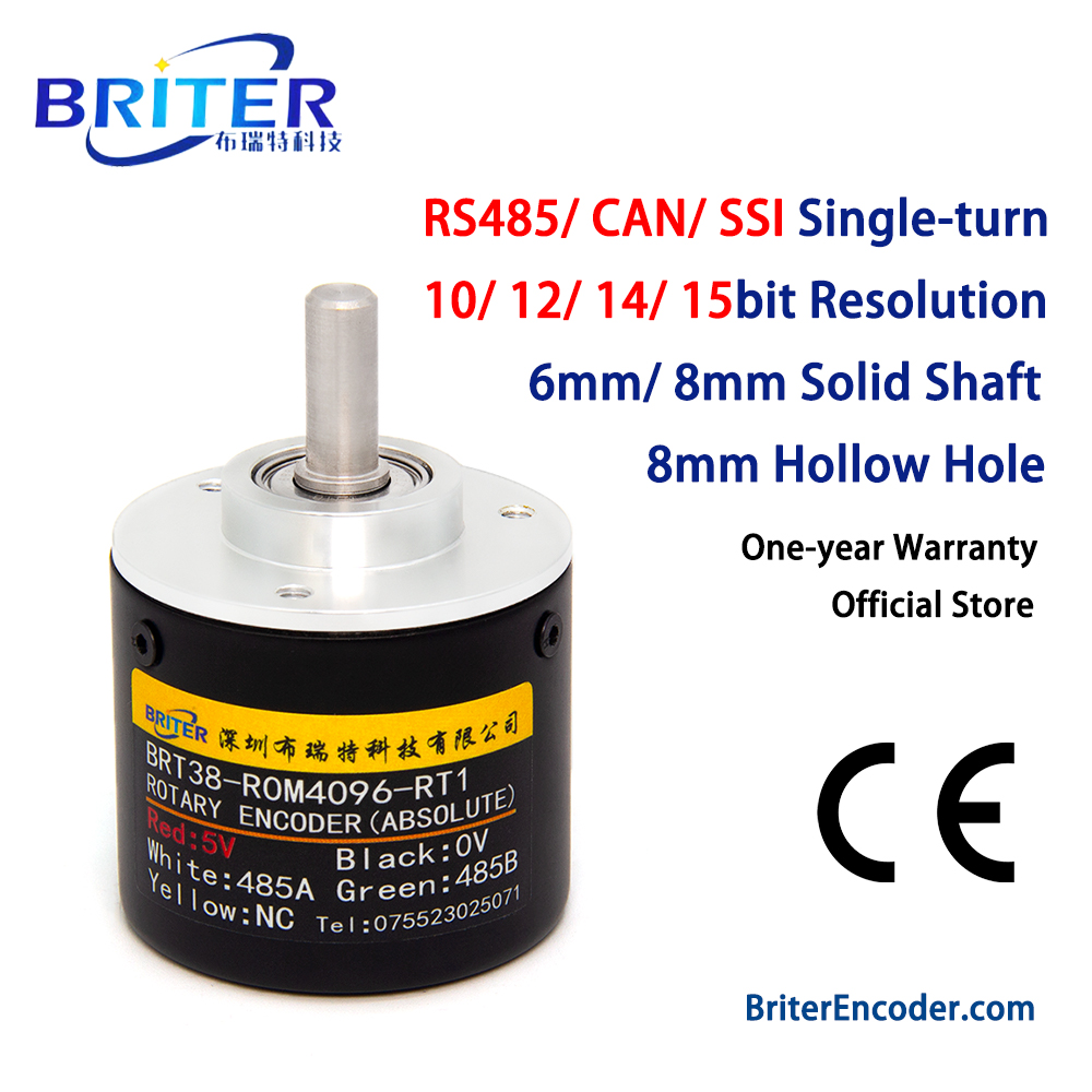 R/Diy Electronics - Absolutwaarde-encoder Single-turn SSI CAN RS485-interface Hoge