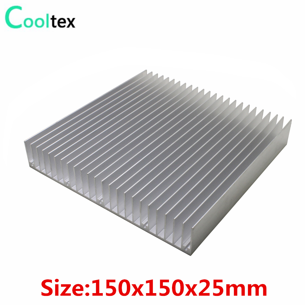 Diy Electronics For Home - 150x150x25mm DIY Aluminium HeatSink Koellichaam radiator