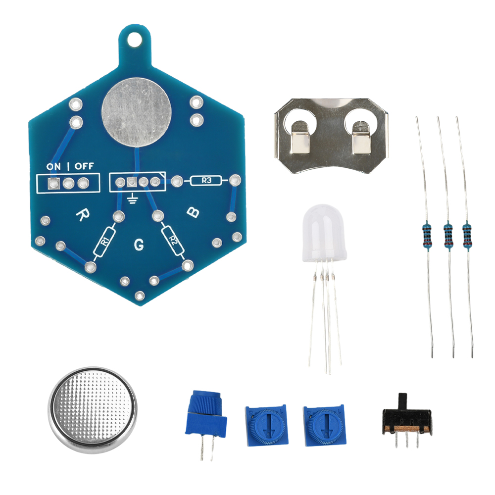 Diy Electronics Kits For Beginners - RGB LED-licht printplaat laspraktijk DIY elektronisch