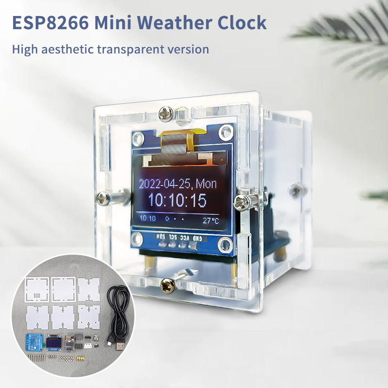 ESP8266 Mini Weerklok Kit DIY  - Diy Electronics Project Kit recensie en prijs