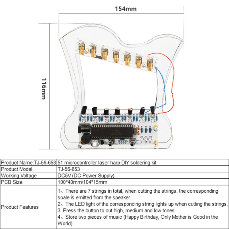 DIY MCU Laser Elektronische Or - Diy Electronics Learning Kit recensie en prijs