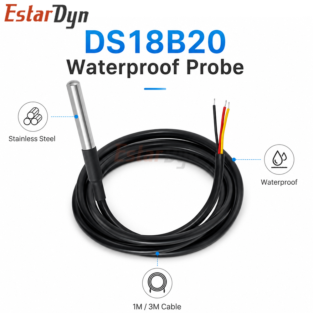 Estardyn DS18B20 Waterdichte D - Ds18B20 Temperature Sensor recensie en prijs