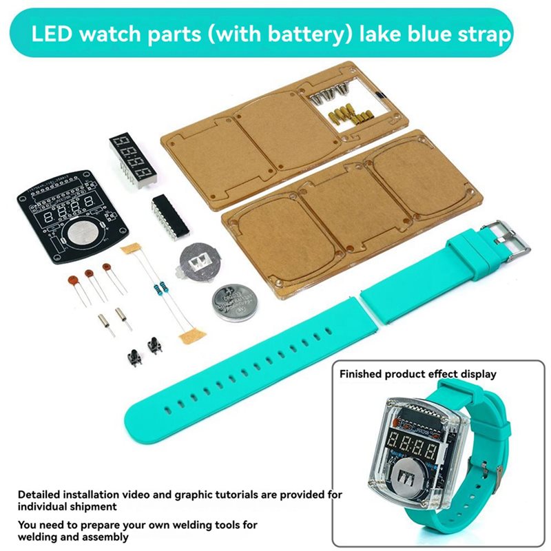 2X DIY LED horloge elektronisc - Diy Electronics Project Kit recensie en prijs