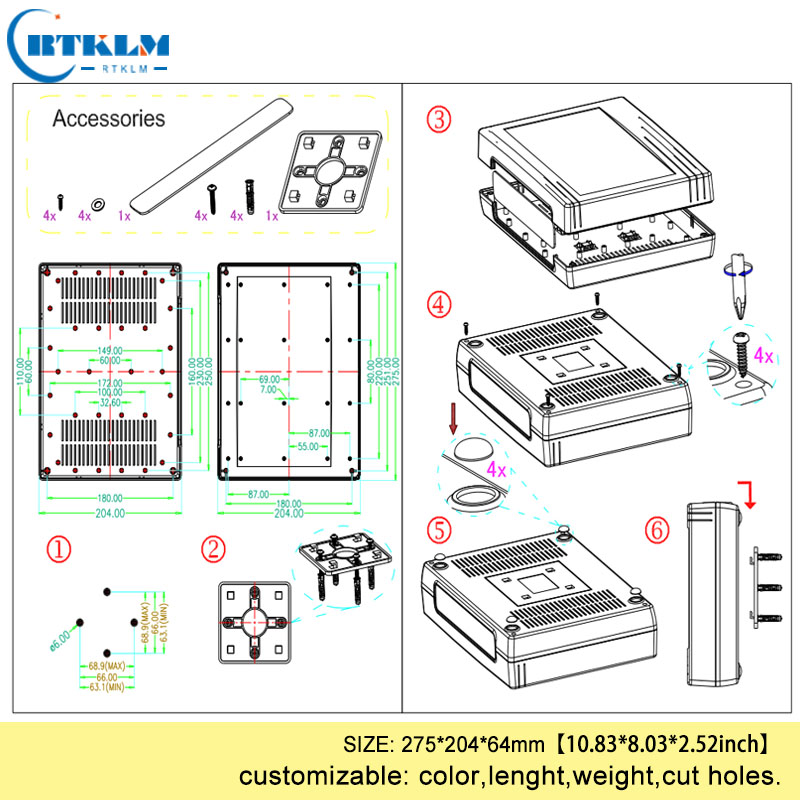 Muurbevestiging plastic behuiz - Diy Enclosure For Electronics recensie en prijs
