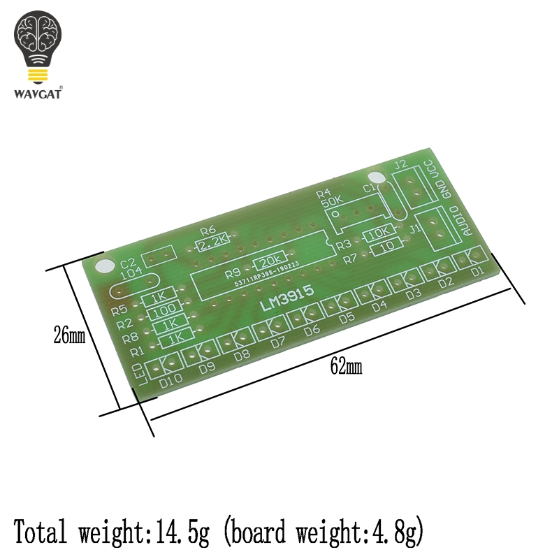 LM3915 Dc 9V-12V 10 Led Sound  - Diy Electronics Lab recensie en prijs