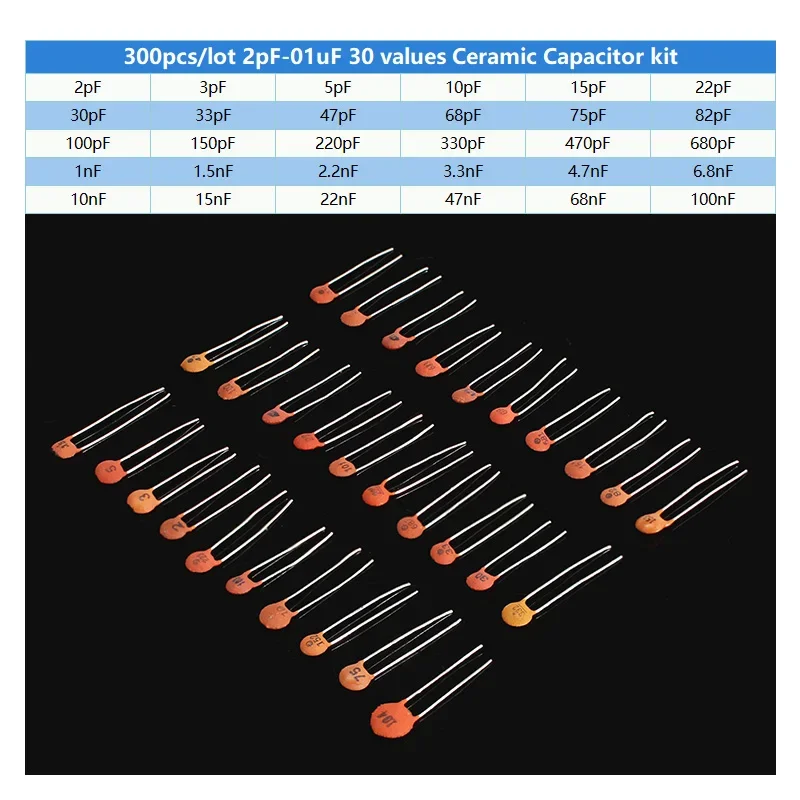 300 stks/960 stks Keramische C - Capacitor Kit Assortment recensie en prijs