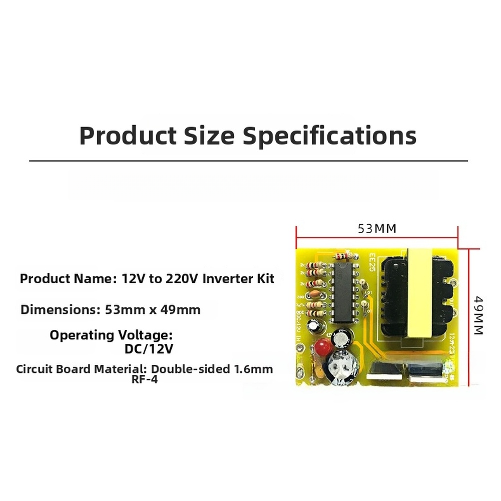 Inverter Kit DC 12V naar AC 22 - Diy Electronics Project Kit recensie en prijs