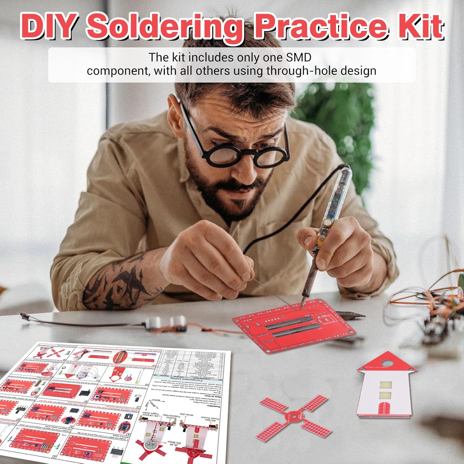 DIY windmolen soldeeroefenset  - Diy Electronics Kits For Beginners recensie en prijs