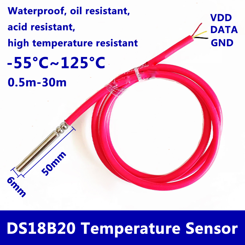 DS18B20 Waterdichte digitale t - Ds18B20 Temperature Sensor recensie en prijs